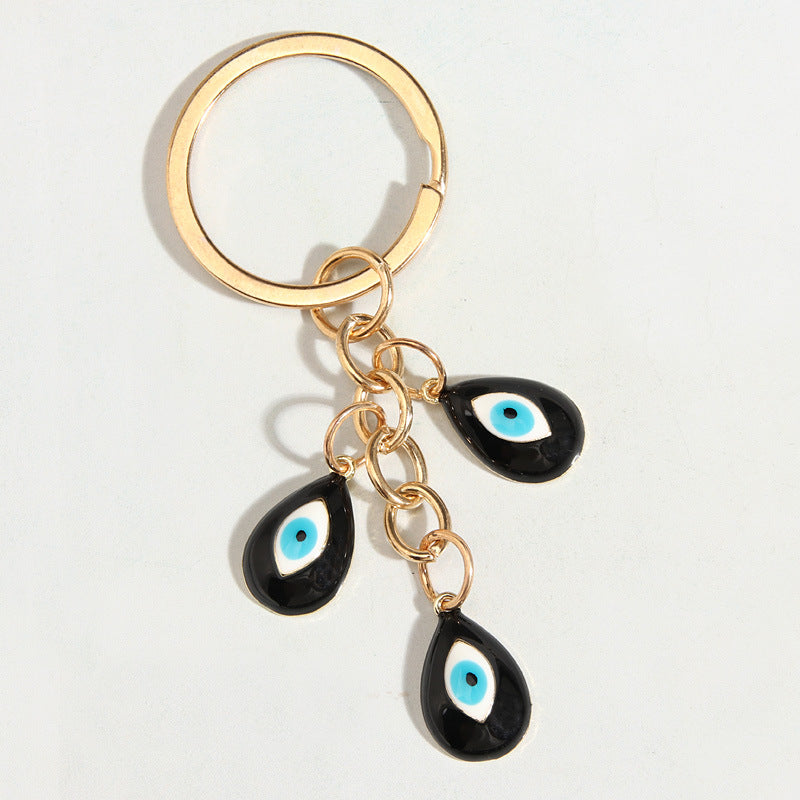 Wholesale Colorful Zinc Alloy Devil Eye Keychain